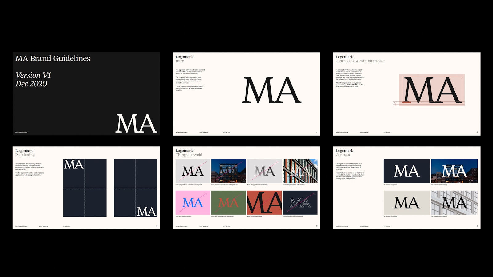 MA Architects Band Guidelines Design